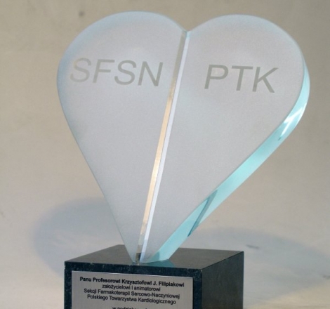 Statuetka - szkło o grubości 19mm, piaskowane